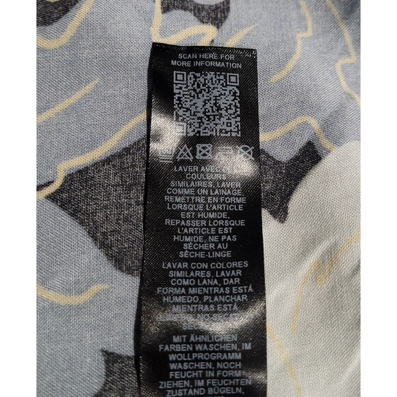 Topman Spliced Floral Hibiscus Viscose Green & BLUE Tropical Hawaiian Shirt NWOT - Picture 10 of 10